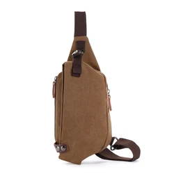 Canvas Backpack Chest Shoulder Bag Travel Bagpack Men Crossbody Messenger Mochila Masculina One Sling Strap Plecak Women Rugzak