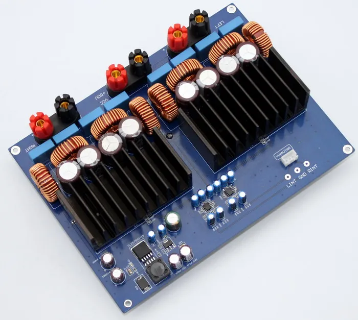 1200w TAS5630 + OPA1632DR 2.0 channel Class D Digital Amplifier board 330UF/100V*4