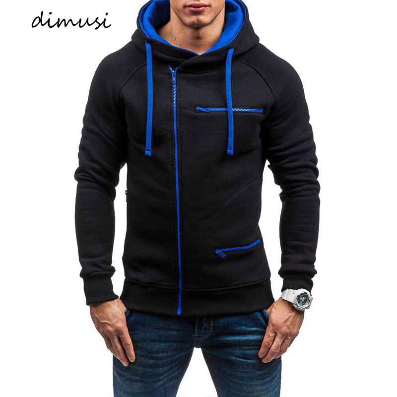 

DIMUSI Mens Hoodies Fashion Mens Slim Hooded Sweatshirt Coats Mens Streetwear Hip Hop Hoodies Sportswear Tracksuit Clothing