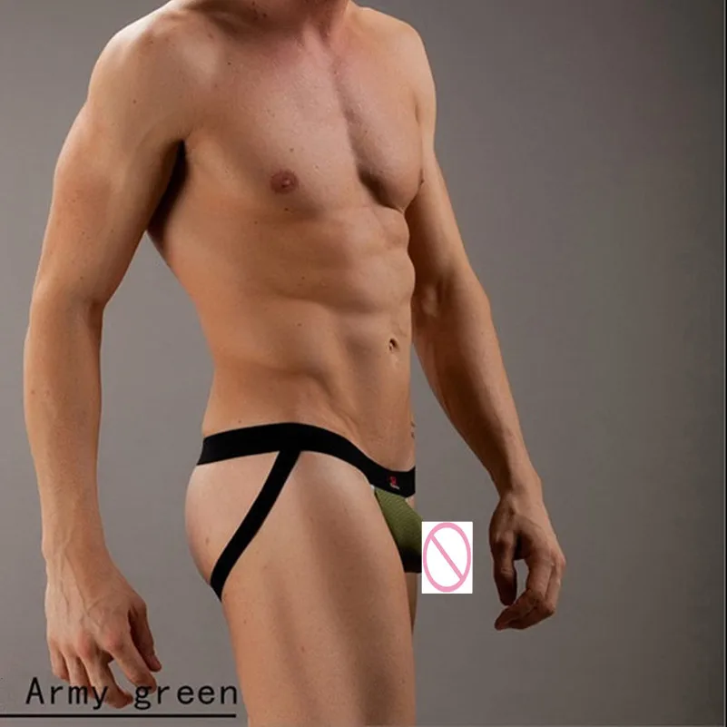 Hot sell Tight Men Underwear Thong Jockstrap Comfortable Backless Breathable Jock Strap Homme Slip Erotic String Homens 3PIECE