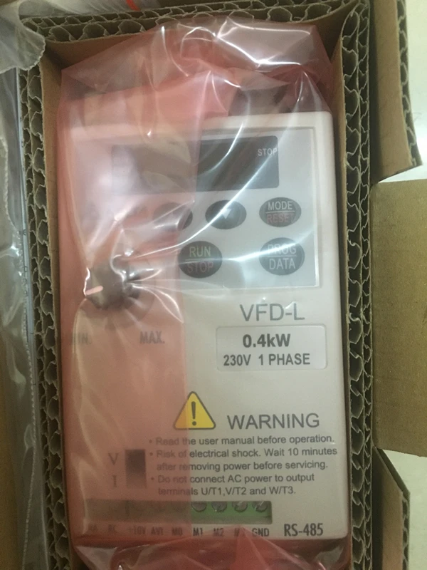 

VFD004L21A VFD-L VFD Inverter Frequency converter 400W 0.5HP 1PHASE 230V 400hz