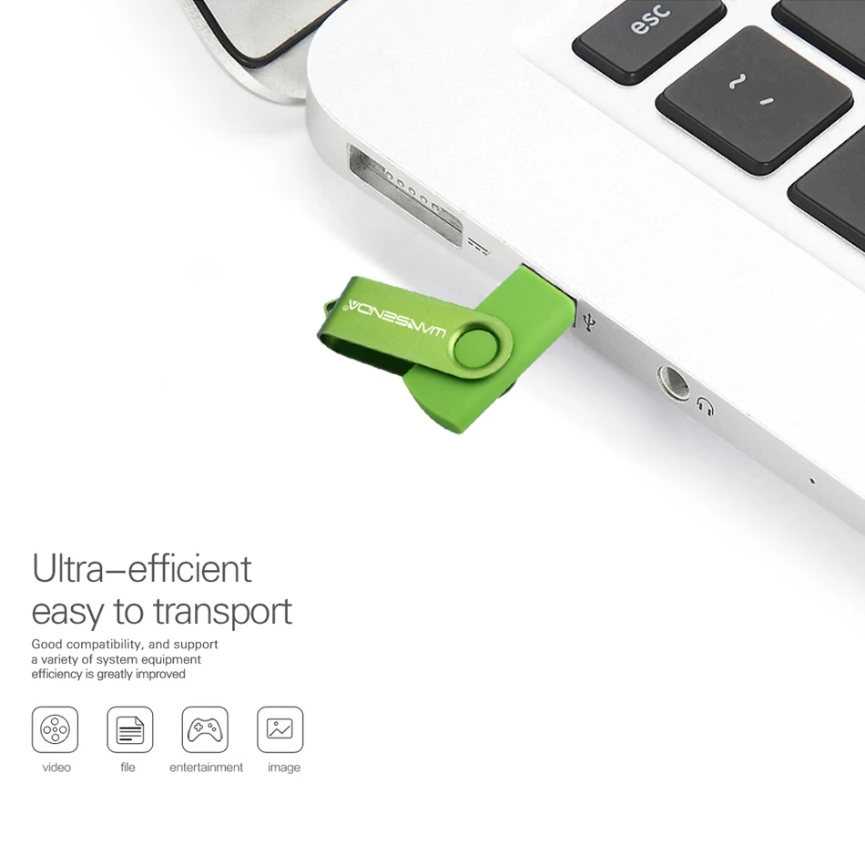 WANSENDA หมุน USB แฟลชไดรฟ์256GB 128GB ไดรฟ์ปากกา8GB 16GB 32GB 64GB USB 3. 0แฟลชไดรฟ์ความเร็วสูง Pendrive