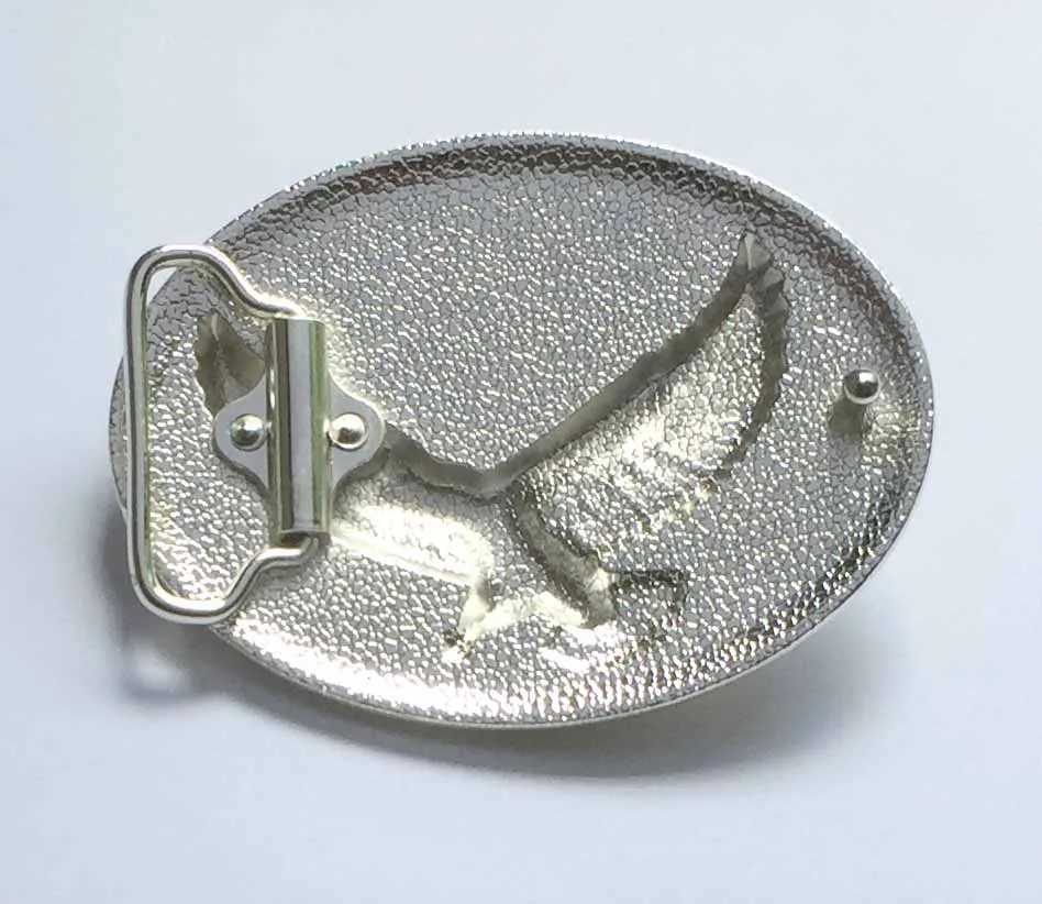 Flying Eagle Floral Flower Western Cowgirl Cowboy Belt Buckle