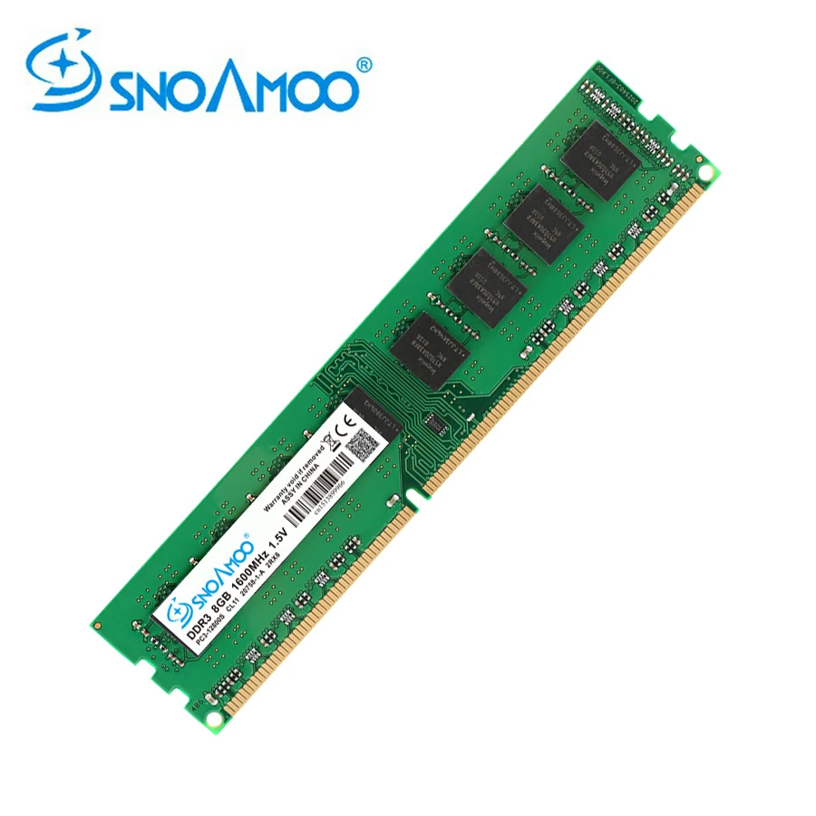 

SNOAMOO New Desktop PC DDR3 4GB 1333/1600MHz PC3-12800S Memory 240pin DIMM 8GB For Intel Computer Lifetime Warranty