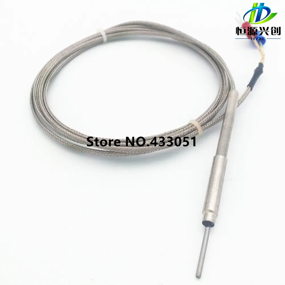 0-600 degree centigrade K type Thermocouple probe 20mm Sensors ,Probe diameter 2mm ,1m cable temperature probe sensor