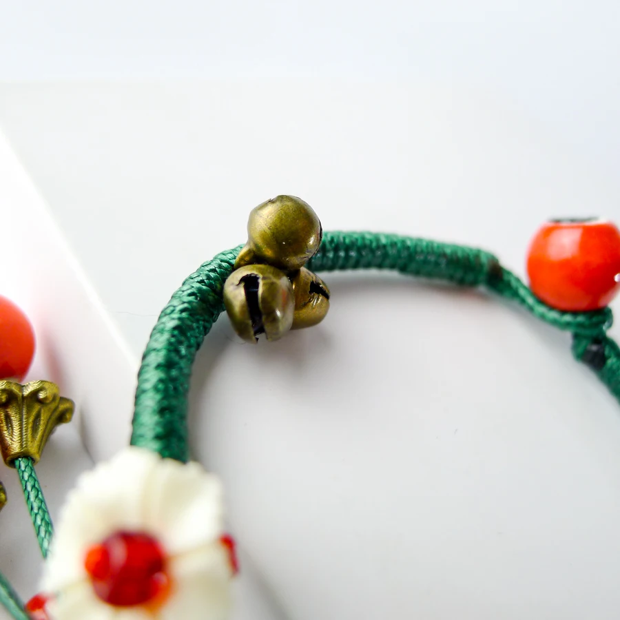 Flower Jingdezhen ceramic beaded bracelets Hand-made Bohemian Charm Bracelets For Women #EY301