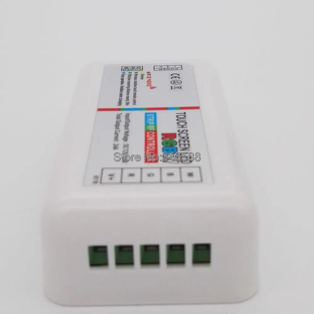 DC 12V 24V 24A 288W RGBW LED Controller 2.4G RF Touch Screen Remote Control 6A per Channel for RGBW LED Strip Tape