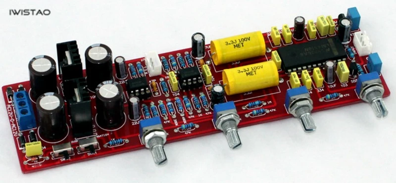 IWISTAO IWISTAO regulacja dźwięku LM4610 kontrola głośności balansu wysokich tonów zastępuje LM1036 DIY