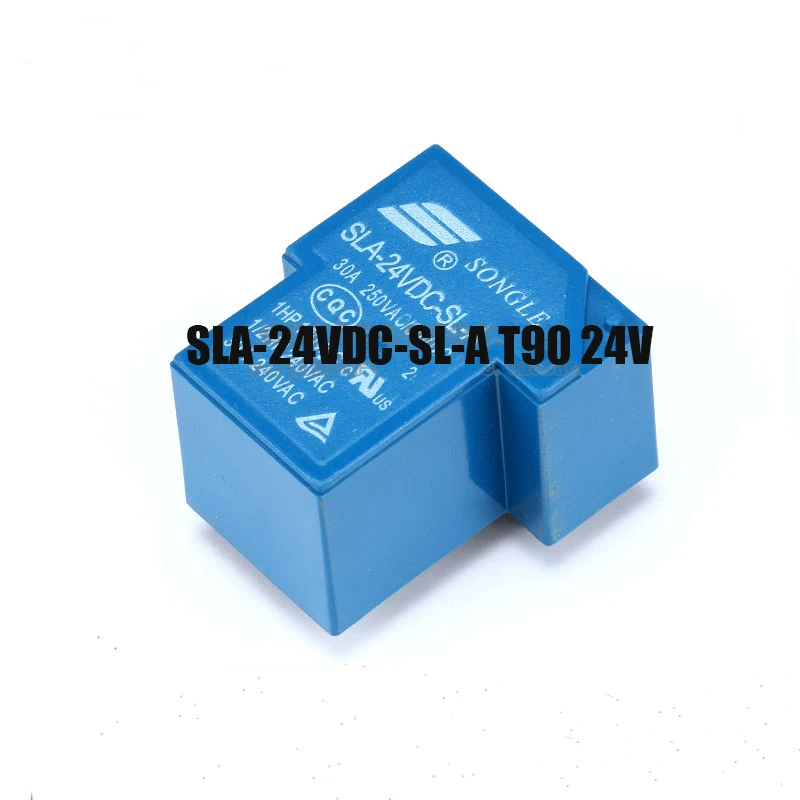 Free shipping 10pc Original SLA-24VDC-SL-A T90 24V 30A 4pin DC Power Relay PCB Type