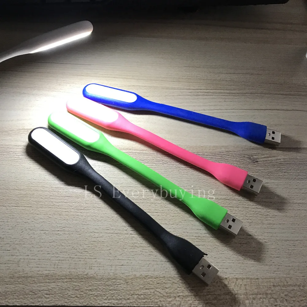 Mini Flexible USB Table Lamp 5V Gadgets Portable Function For Power Bank PC Laptop Notebook USB Reading Light Camping White