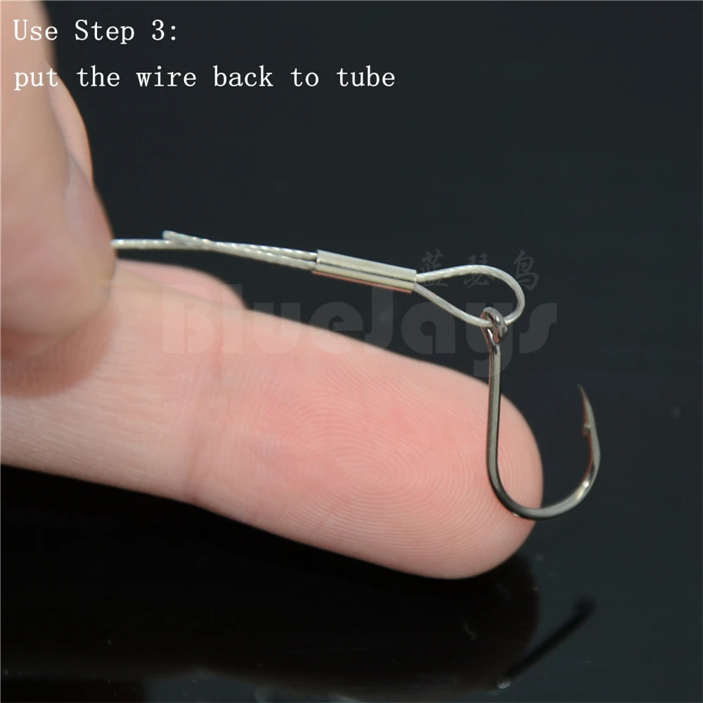 100pcs/lot Fishing stainless steel fishing line sleeve copper tube 0.8-3.4mm fishing accessories fishing line tube 8mm