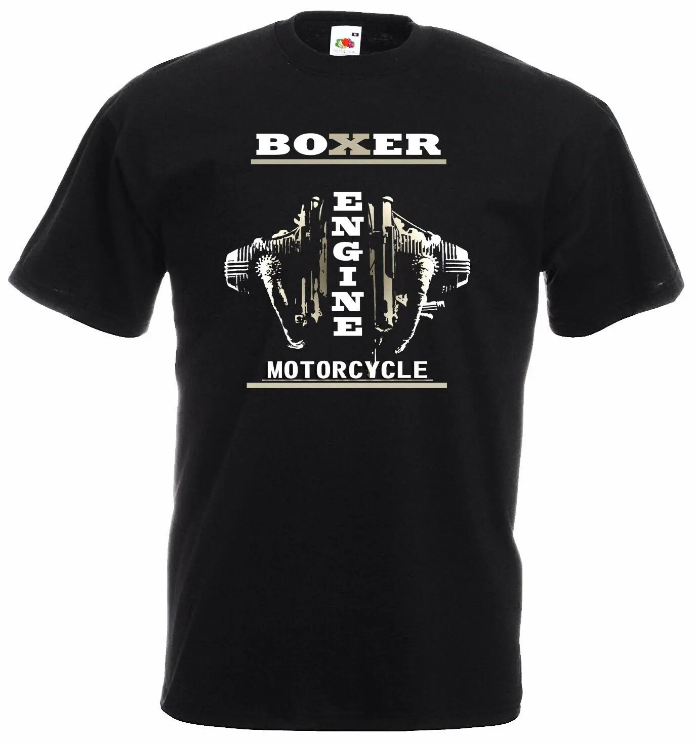 Boxer Classic Motorcycle Engine Power Motorcycle Biker T-Shirt Men 2019 New Print Men T Shirt Summer Awesome Shirts