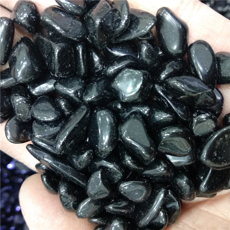 1kilo  natural black obsidian stones  dispel negative energy black crystal Royal Agate Xaga glassy lava glass agate