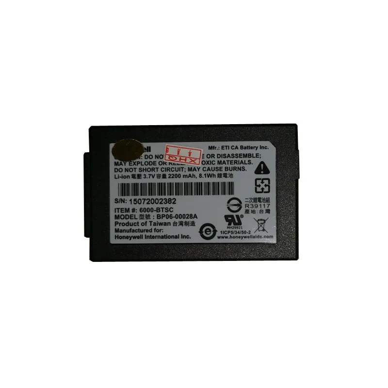 

2200mah 100% NEW battery for Honeywell Dolphin 6500 6510 6000-BTSC BP06-00028A ScanPal 5100 6100 6110 batteries