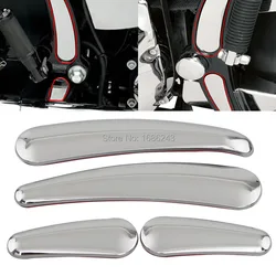Chrome Motorcycle Curved Swingarm Frame Inserts Fits For Harley Softail Heritage Springer Deluxe Bad Boy Fat Boy FLSTF 1990-2007