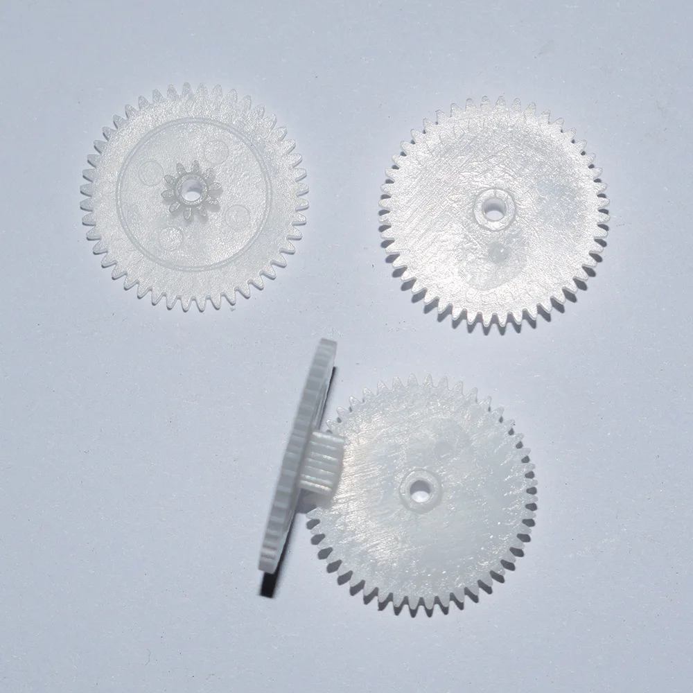 30pcs 44+10T 1.9/2.1mm hole plastic gear 0.5M dron rc car plane robot kids toys for boys diy baby accessories GP44102A/B