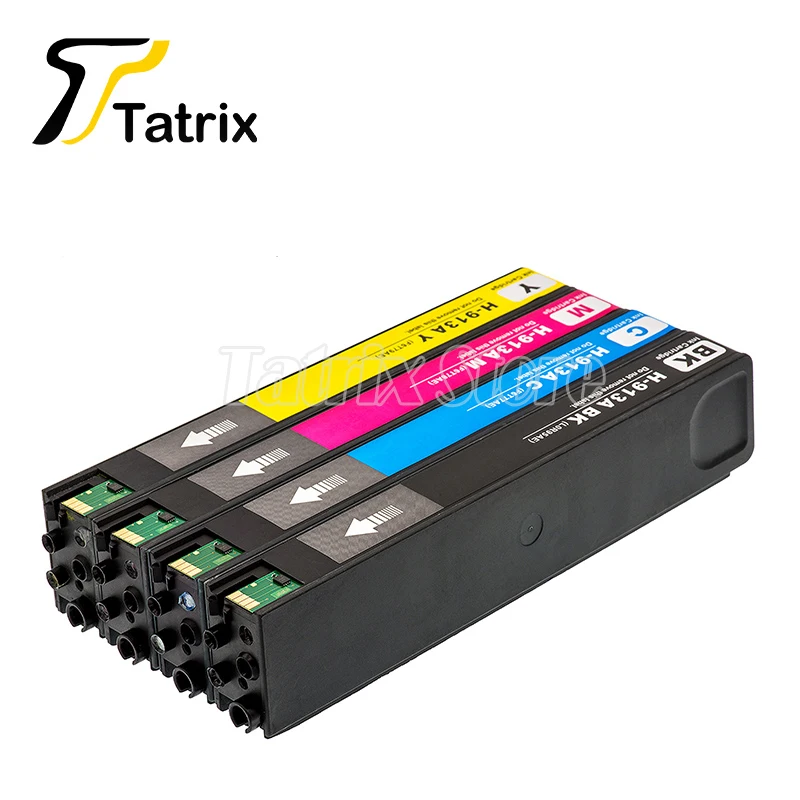 Tatrix 913 913A Premium Color Compatible Inkjet Ink Cartridge For HP913A for HP Pagewide 352dw 377dw Pro 477dw P55250dw printer