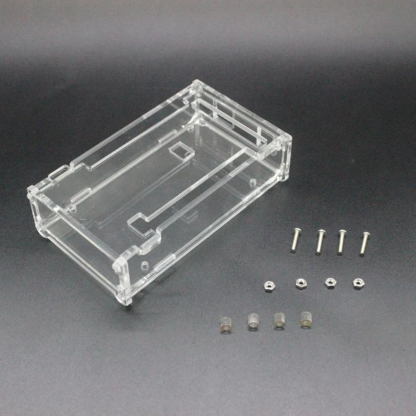 SUQ Enclosure Transparent Gloss Acrylic Box Compatible for arduino Mega 2560 R3 Case