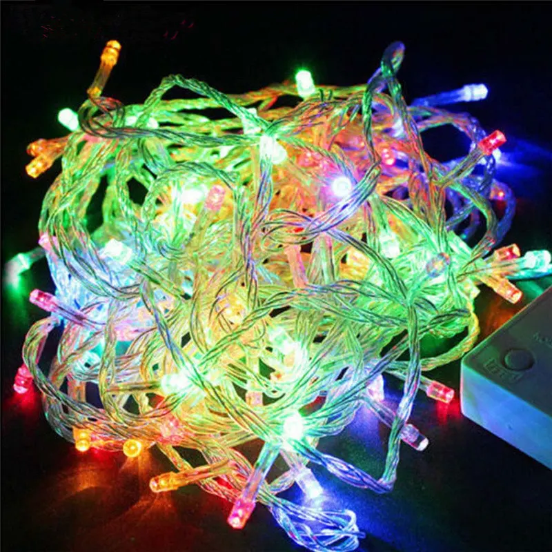 ECLH Holiday Led Christmas Lights Outdoor 100M 50M 30M 20M 10M 5M Led String Lights Decoration For Party Holiday Wedding Garland