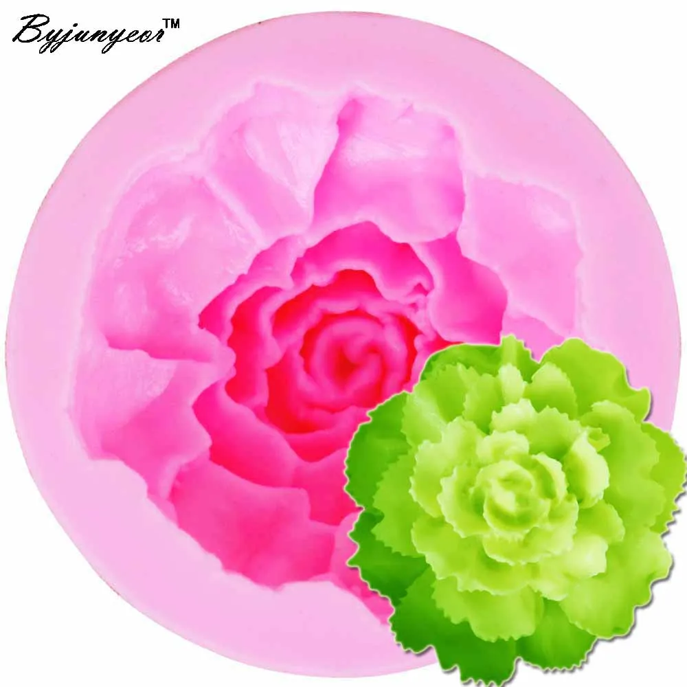 

Epoxy Carnations 3D Candle Soy Wax Mould Scented Soap Handmade Silicone Mold Plaster Resin Clay Diy Craft Home Decoration m874