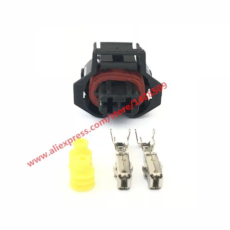 1 Set 2 Pin Female Waterproof Auto Connector Electronic Crank Sensor Automotive Plug 936059-1 For Bosch