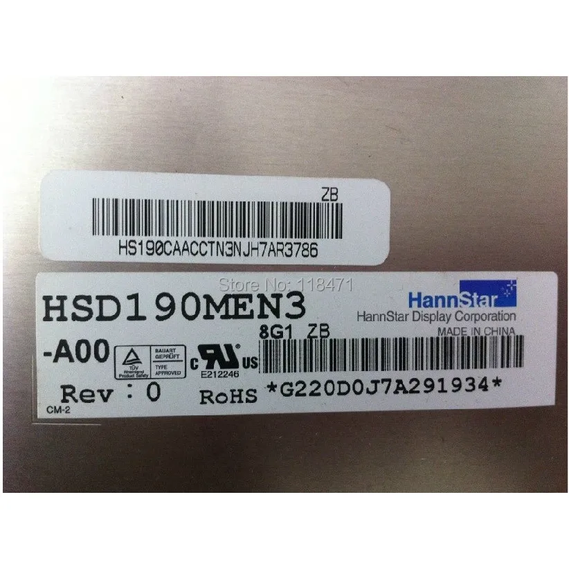 Original Hannstar HSD190MEN3-A00 HSD190MEN3 A00 19inch LCD Panel