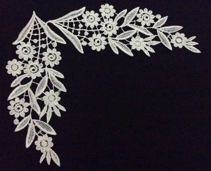 

21cm*7.5cm polyester embroidery mirrored applique,embroidery hair decoration patches,veil applique,XERY-BQ0923E