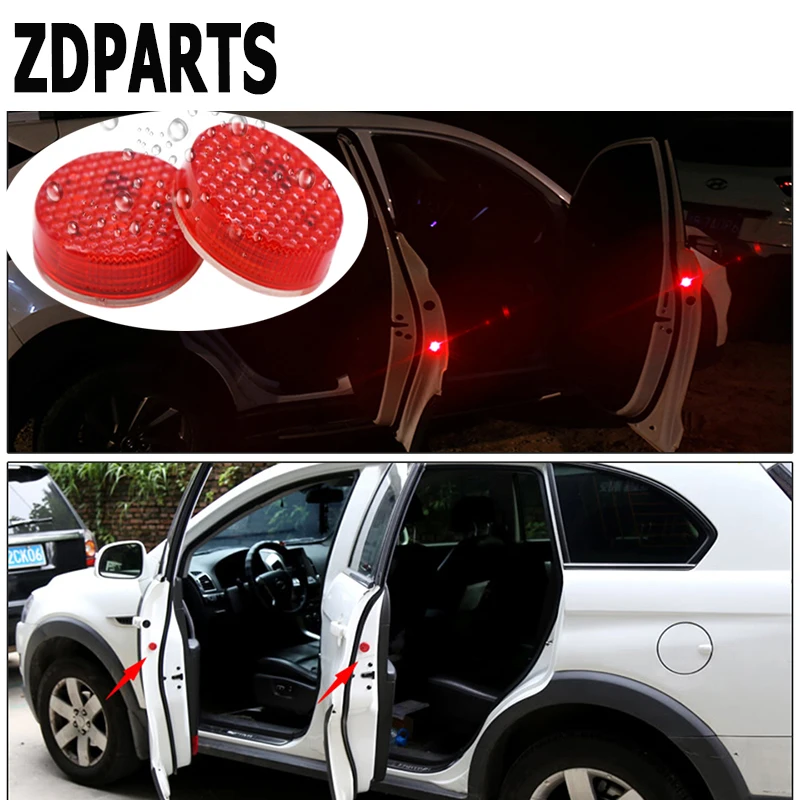 ZDPARTS Car Door Warning Signal Light LED Wireless Avoid Crash For Mercedes Benz W203 W204 211 AMG Smart Starline A93 Citroen C4