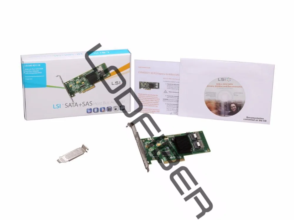 LODFIBER for LSI Logic LSI00194 MegaRAID SAS 9211-8i 8Port 256MB 6Gb/s Single Controller Card