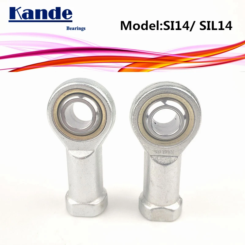 

Kande Bearings PHSA14 PHSAL14 SI14T/K SI14 SI14LT/K SI14L SI14T 2pcs Rod End Bearing M14 SI14T SIL14T