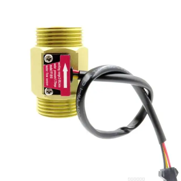 

G1" Water Diesel Brass Hall Effect Turbine Flow Sensor Meter B10 7V-24V