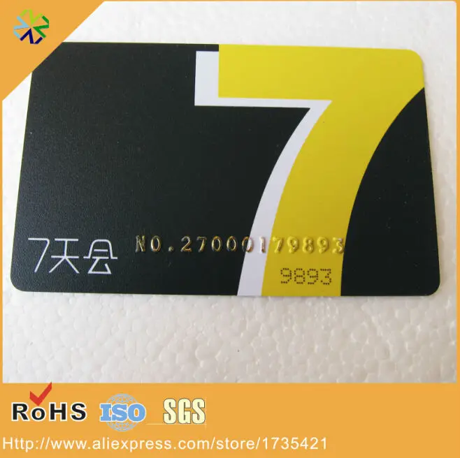 

125khz low frequency ISSI4439 both side printing plastic pvc rfid chip card