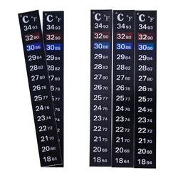 1/2/3/5pcs/lot Change color Thermometer Strip Portable Stick-on Temperature Sticker Adhesive Sticky for Aquarium Fish Tank