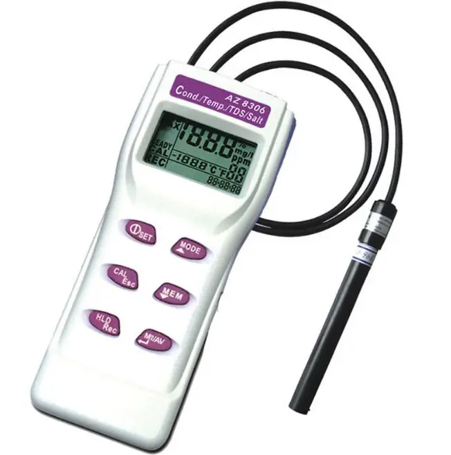 

AZ8306 Portable Conductivity Meter Water Test Pen COND / TDS Detector /Salinity Meter