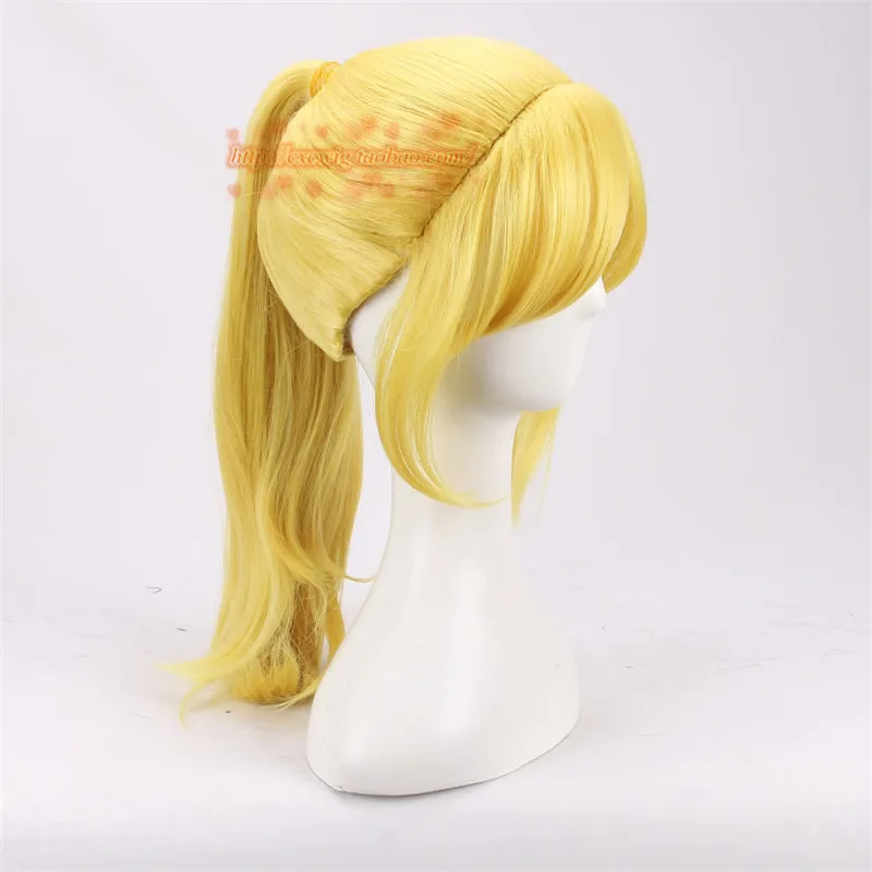 Kobiety superbohaterki Bowsette peruka do Cosplay księżniczka Bowser brzoskwinia blond kucyk METROID Samus zwraca peruka do Cosplay peruka kostiumy — zdjęcie 3