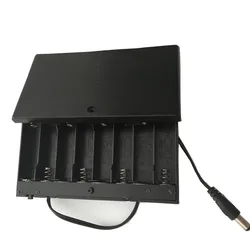 high quality 1piece 8AA Battery Holder Case Cell Box 12V ON OFF switch 150mm wire Dia 5.5X2.1mm connector