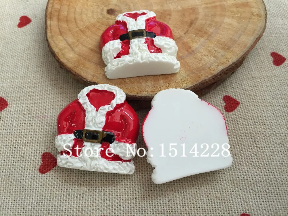 Mina Free shipping! Resin Christmas coat. Resin Flatback Cabochon for christmas decoration &gift, DIY.27*29mm