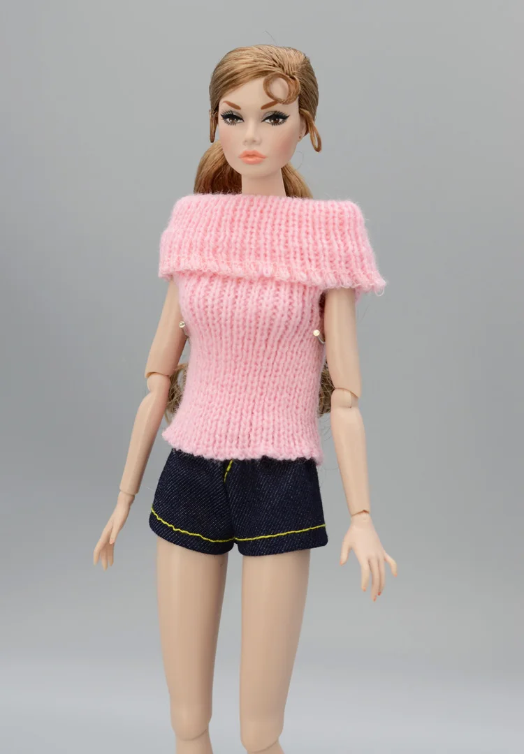 For Outfit Pullip Doll Accessories Princess Casual Suit Top Coat For 30 Cm Doll Clothes Sweater White Black Yellow 1/6