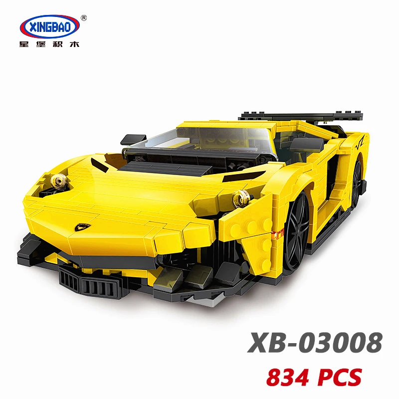 XINGBAO NEW Creative Car Series 03022/03008/07003 The Noble Racing Future Car set Building Blocks MOC Bricks giocattoli educativi