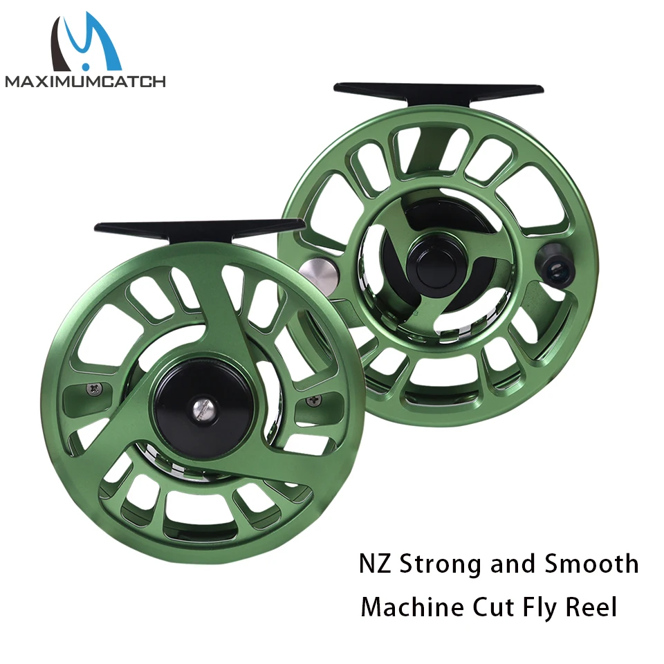 

Maximumcatch 3-8WT NZ Fly Fishing Reel Strong and Smooth CNC Machine Cut Large Arbor Aluminum Fly Reel