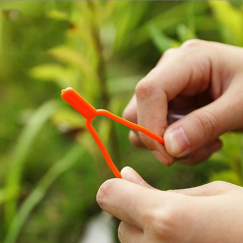 100ชิ้น/เซ็ตใหม่สวนเครื่องมือพลาสติกคุณภาพดีคลิปยึดยึด Clamp สตรอเบอร์รี่ส้อม Farming คลิป