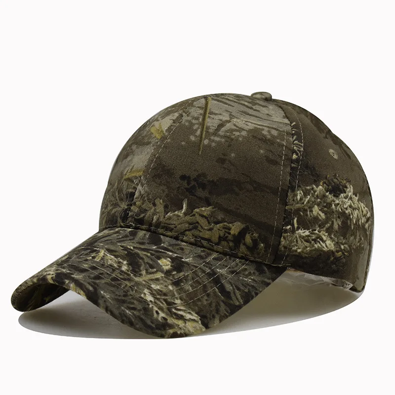 Nuovo Outdoor Pesca Caccia Tenda Da Sole Berretto di Cotone Bird Watching Fotografia Tappi di Caccia Foglia Bionic Camouflage Cappello Da Baseball