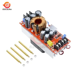 1500W 30A Step Up Module Boost Converter Constant Current Power Supply Module With Fan DC-DC 10-60V to 12-90V Adjustable Module