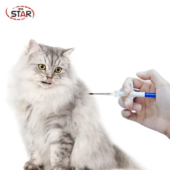 Jeringa para identificación de mascotas, Microchips NFC de 2,12x12mm, 13,56 mhz, para perro, gato, serpiente, pez, vaca, Tortuga, ratón, cerdo, rfid, 10 Uds.