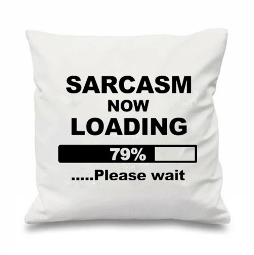 Funny Novelty Throw Pillows Case Sarcasm Now Loading Cushions Covers  Cases Humor Saying Couch Cushion Cover Gift Two Sides 18