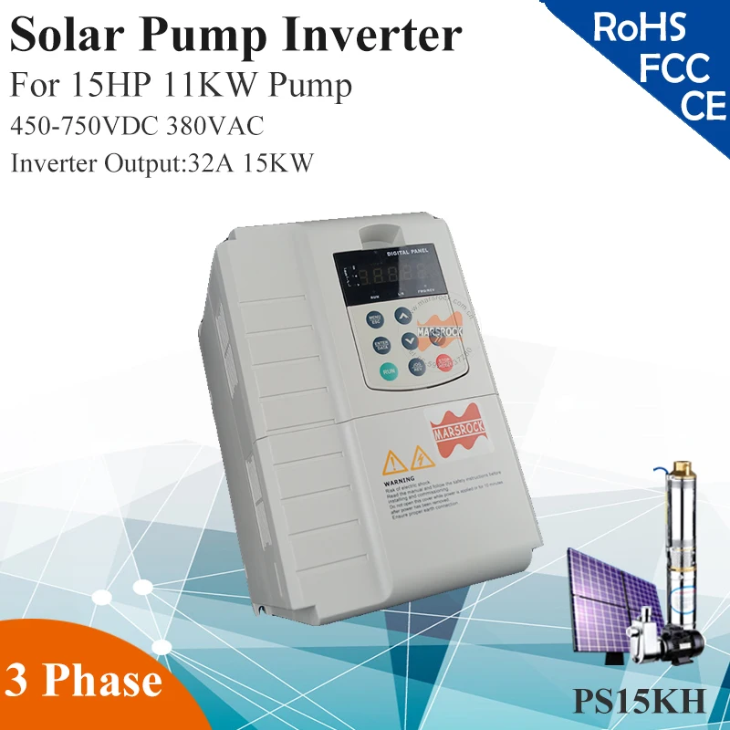 

15KW 32A 3phase 380VAC MPPT solar pump inverter for 15HP 11KW water pump