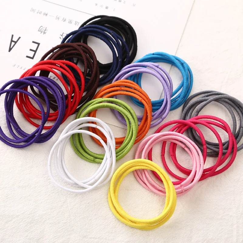 Brand(KAKU) 20pcs/bag Certified Products 2015 New 4.5CM Hair Holder Rubber Bands Hair Elastic Accessories Girl Women Tie Gum