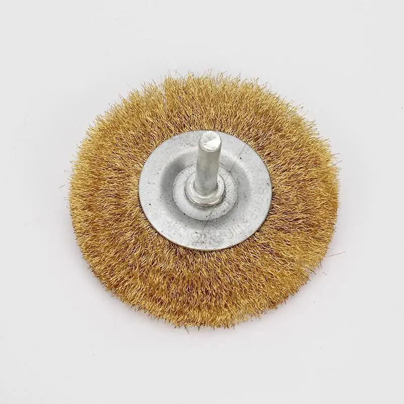 75*6mm Soft Stainless Steel Wire Brush For Derusting Polishing Wheel Grinding Head Flat Steel Wire