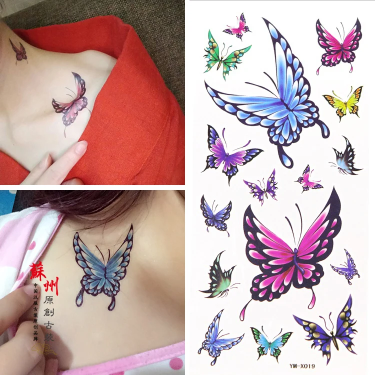 Long Lasting Costume Tatoo Sticker Photography Props Female Forehead Body Stickers Beauty Body Stickers Hanfu Accessories