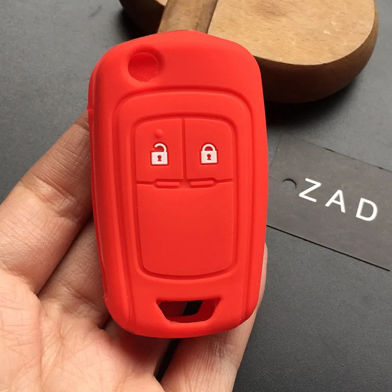 ZAD silicone rubber car key cover case For Chevrolet Cruze Aveo Malibu Cruze Spark Sail for buick Key Case